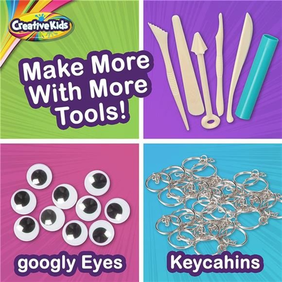 Air Clay Foodie Creations 30 Clay Charms with 13 Colors for Ages 6+ - Picture 5 of 7